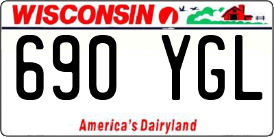 WI license plate 690YGL