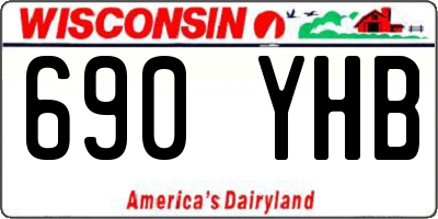 WI license plate 690YHB