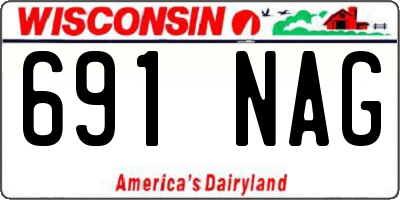 WI license plate 691NAG