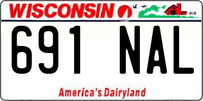 WI license plate 691NAL
