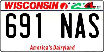 WI license plate 691NAS