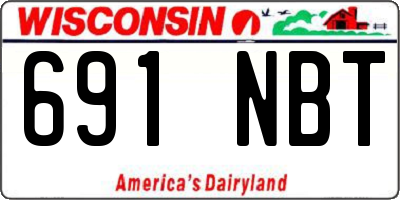 WI license plate 691NBT