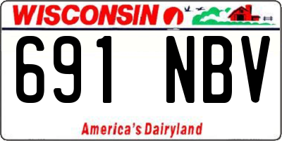 WI license plate 691NBV