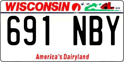 WI license plate 691NBY
