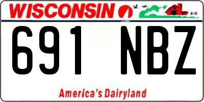 WI license plate 691NBZ