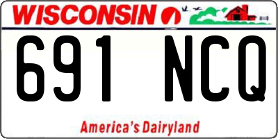 WI license plate 691NCQ
