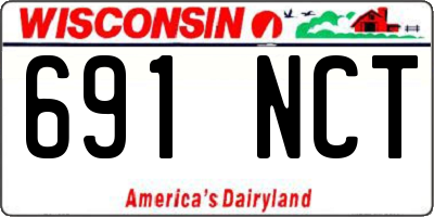 WI license plate 691NCT