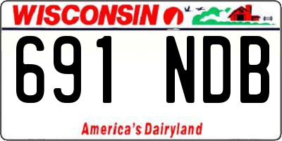 WI license plate 691NDB