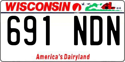 WI license plate 691NDN