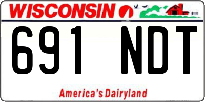 WI license plate 691NDT