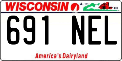 WI license plate 691NEL