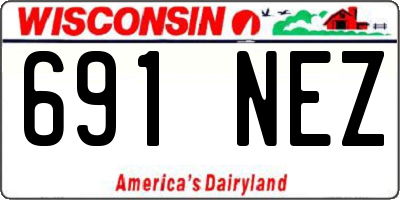 WI license plate 691NEZ