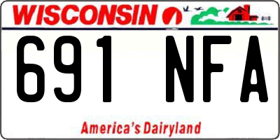 WI license plate 691NFA