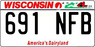 WI license plate 691NFB