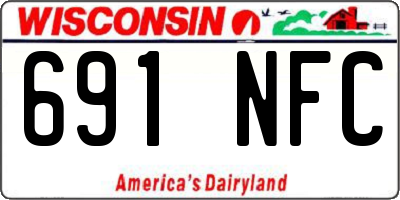 WI license plate 691NFC