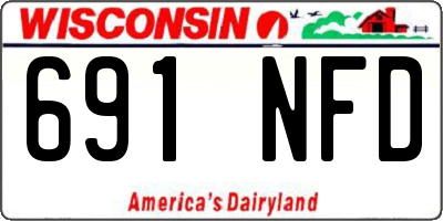 WI license plate 691NFD