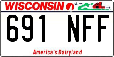 WI license plate 691NFF
