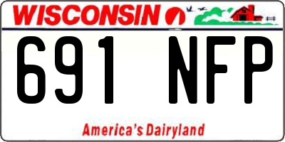 WI license plate 691NFP