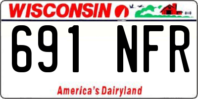 WI license plate 691NFR