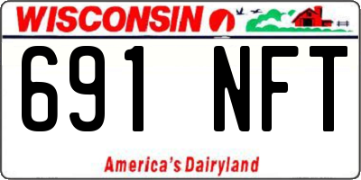 WI license plate 691NFT