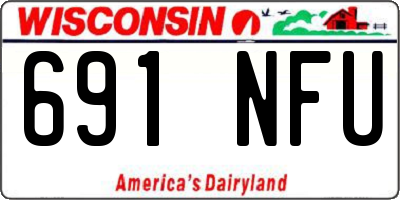 WI license plate 691NFU