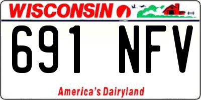 WI license plate 691NFV