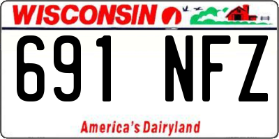 WI license plate 691NFZ