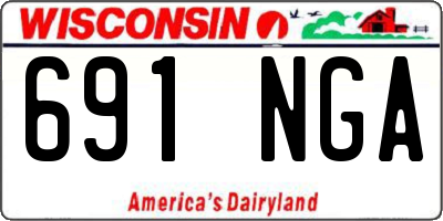 WI license plate 691NGA