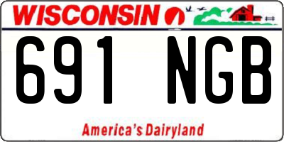 WI license plate 691NGB