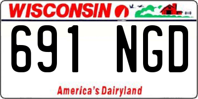 WI license plate 691NGD