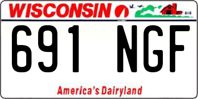 WI license plate 691NGF