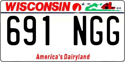 WI license plate 691NGG