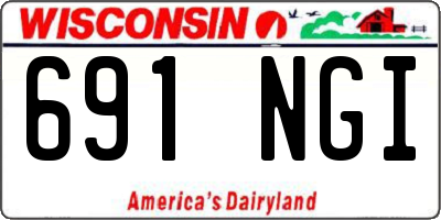 WI license plate 691NGI