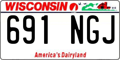 WI license plate 691NGJ