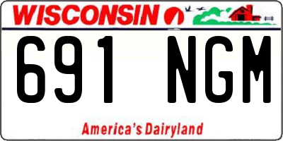 WI license plate 691NGM