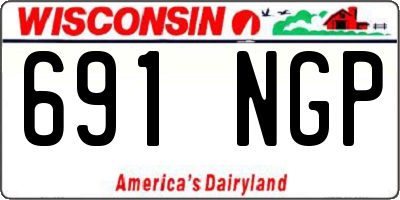 WI license plate 691NGP