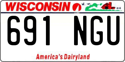 WI license plate 691NGU