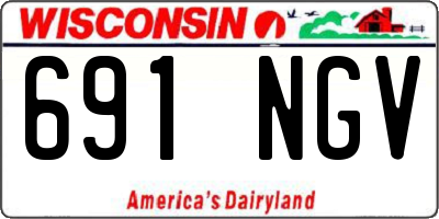 WI license plate 691NGV