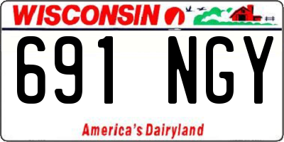 WI license plate 691NGY