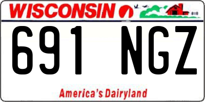 WI license plate 691NGZ