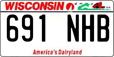 WI license plate 691NHB