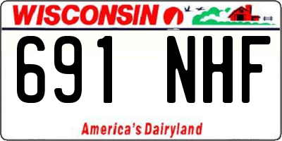 WI license plate 691NHF