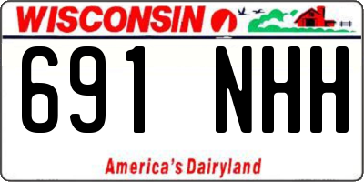 WI license plate 691NHH