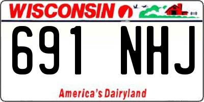 WI license plate 691NHJ