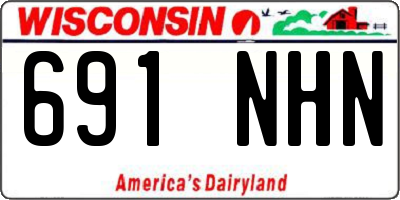 WI license plate 691NHN