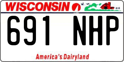 WI license plate 691NHP