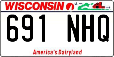 WI license plate 691NHQ