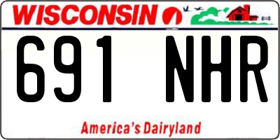 WI license plate 691NHR
