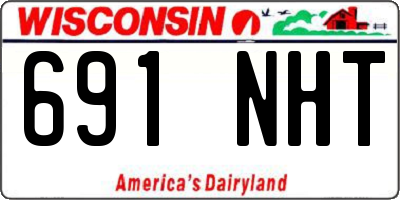 WI license plate 691NHT