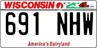 WI license plate 691NHW